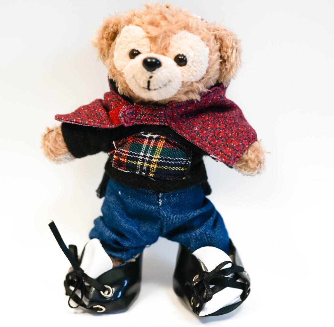 ダッフィーbigbang 服 衣装 14cm ライブ衣装 頭巾白当【現物撮影 ダッフィーbigbang 服 衣装 14cm ライブ衣装 頭巾白当【現物撮影
