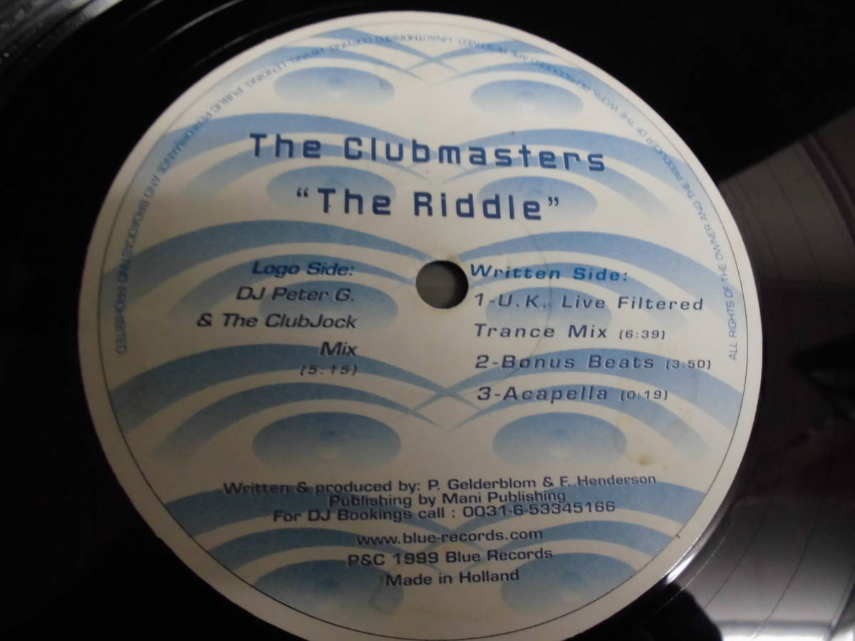 THE CLUBMASTERS/THE RIDDLE/2077_画像1