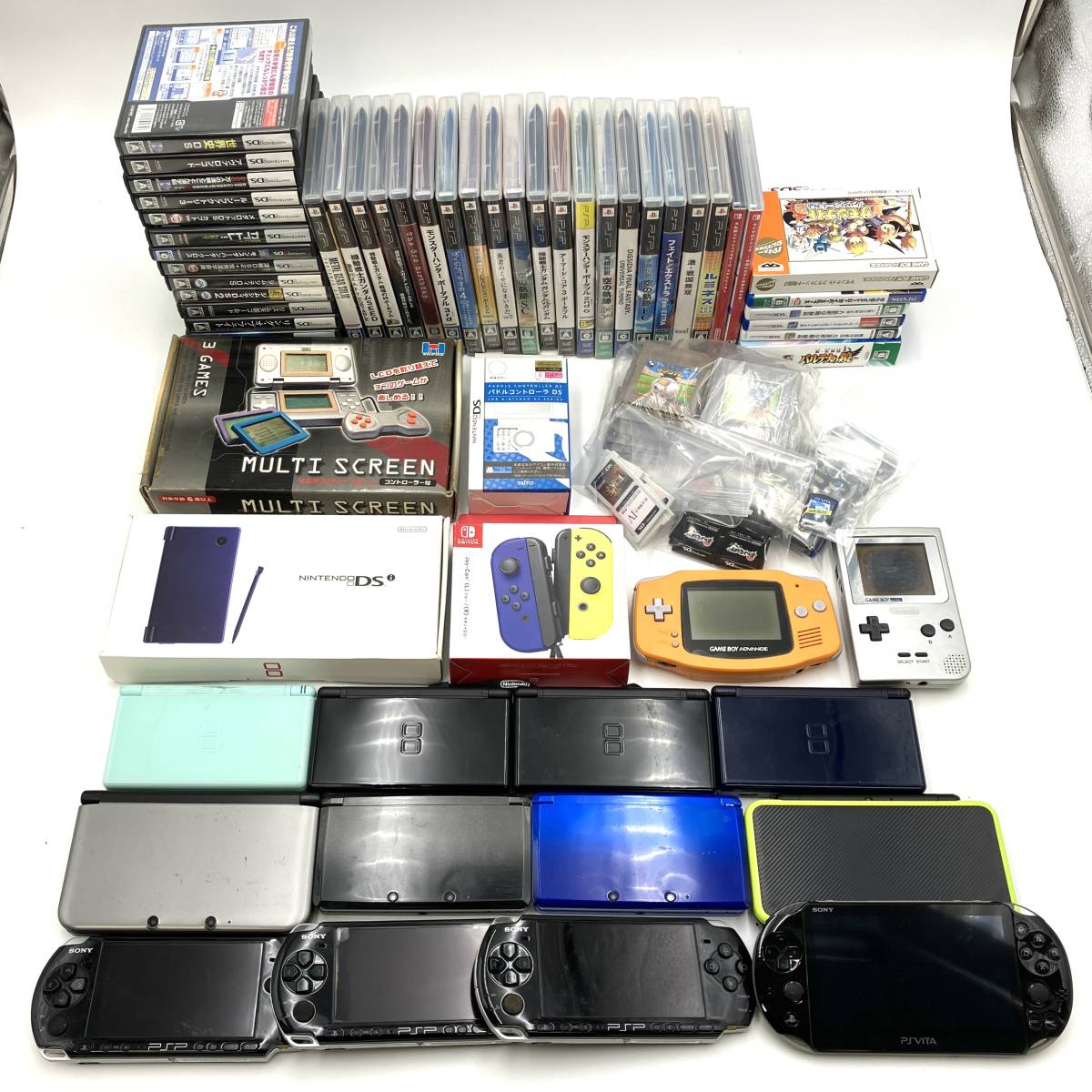 ジャンク『DSlite 3DS DSi GAMEBOY PSP 3000 Switch PSVita など 本体 ソフト 大量セット』ゲーム機 任天堂 ポケモン 現状品 D-3866_画像1