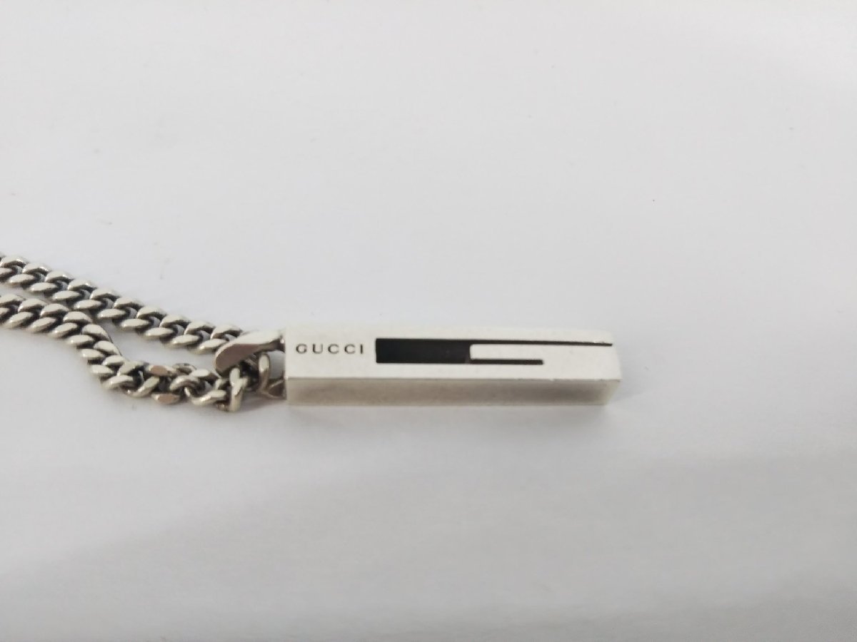 通販 ロゴ ペンダント ネックレス グッチ プレート メンズ GUCCI 925