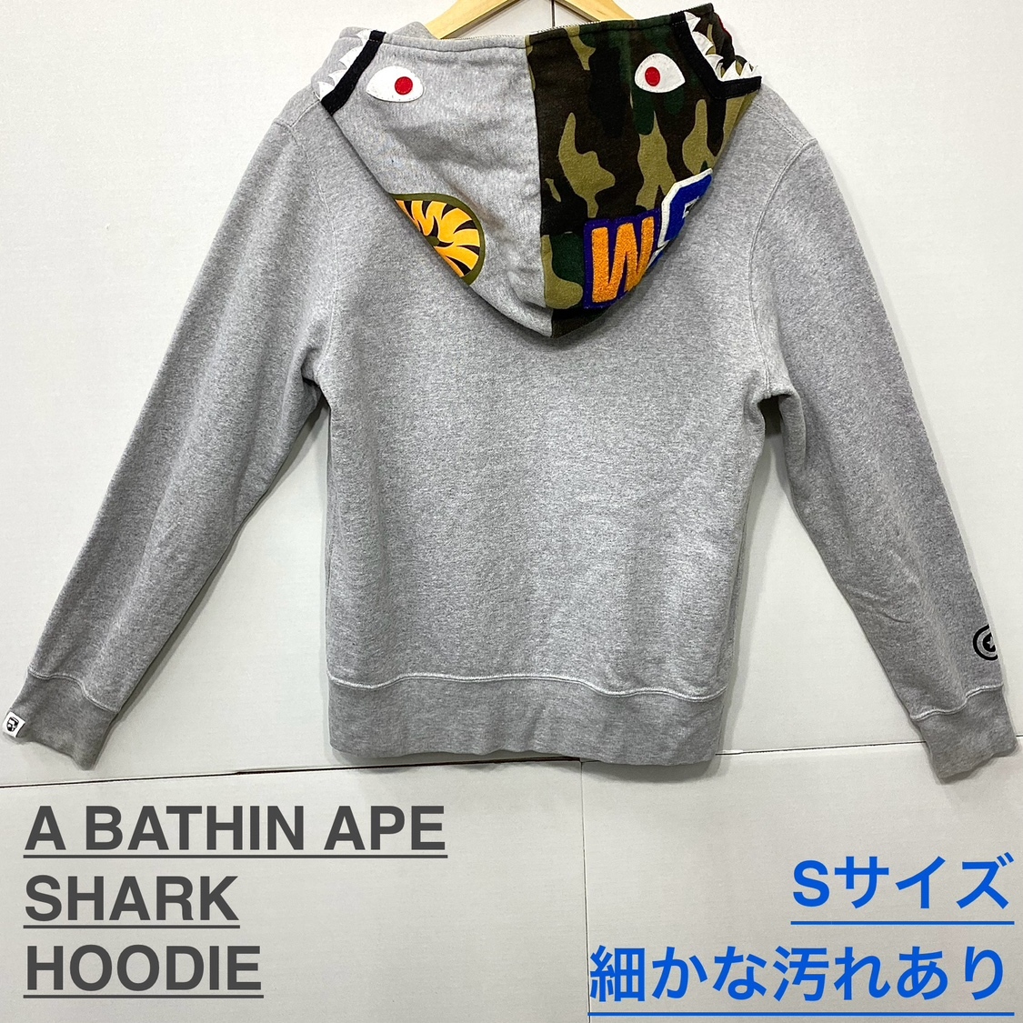【500円引きクーポン】 フーディー パーカー シャーク アベイシングエイプ ko0903/08/68 グレー系 ZIP GRAY SHARK HOODIE APE BATHING フルジップ/A ダブルジップ その他 【500円引きクーポン】 フーディー パーカー シャーク アベイシングエイプ ko0903/08/68 グレー系 ZIP GRAY SHARK HOODIE APE BATHING フルジップ/A ダブルジップ その他