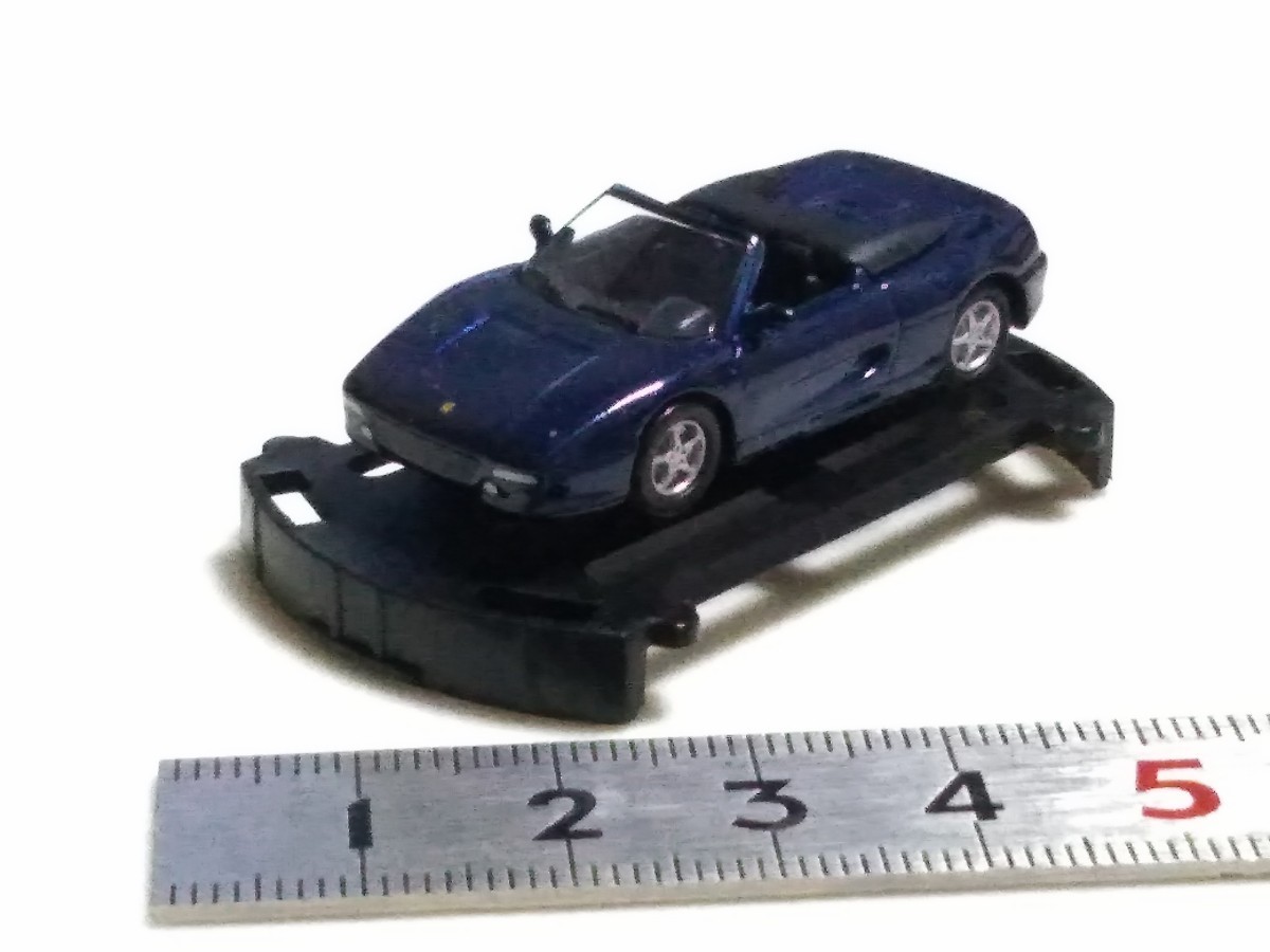 送料２００円〜京商1/100 フェラーリミニカー Ｆ３５５スパイダー ブルーメタリック サークルＫサンクス ６２２３８９５６１の画像6