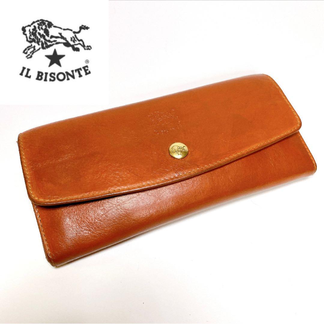 超ポイント祭?期間限定】 【IL BISONTE】イルビゾンテ 本革 ブラウン