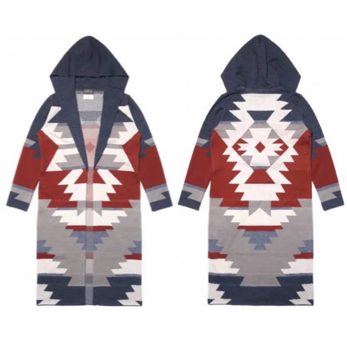 ペンドルトン ニットガウン ビューティー&ユース ユナイテッドアローズ コート　BEAUTY&YOUTH UNITED ARROWS  PENDLETON ネイティブ柄　ラグ