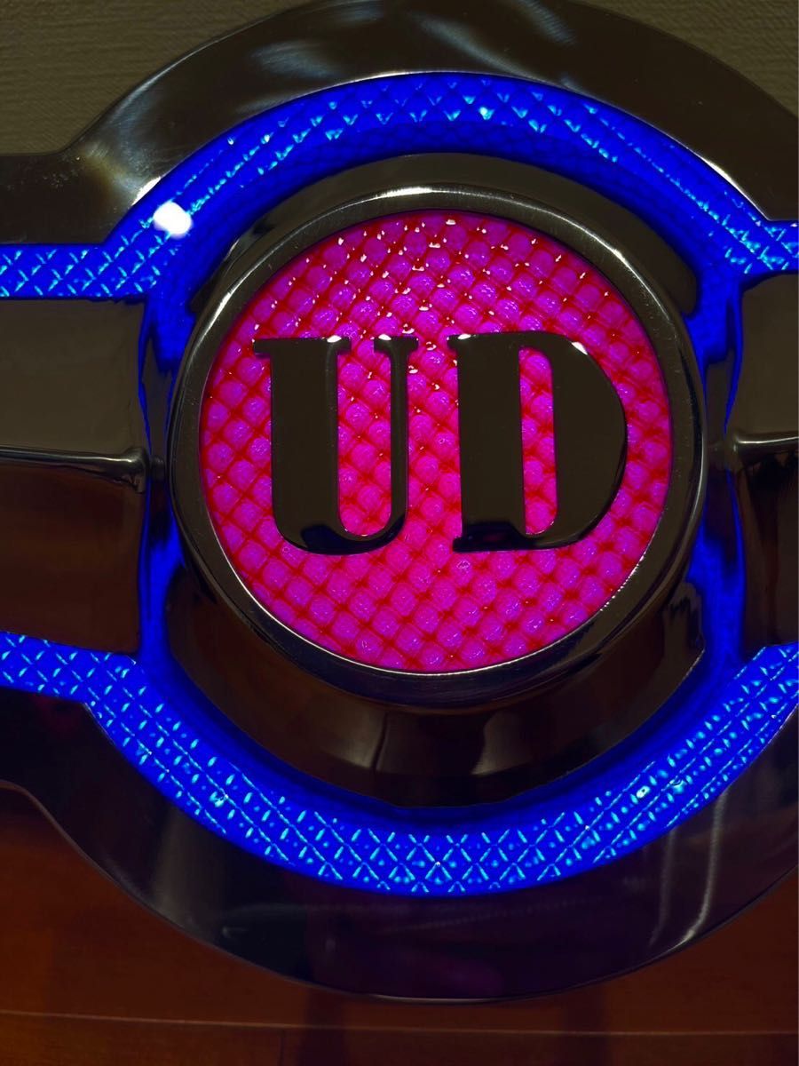 UD バスマーク 青 ブルー 希少 アンドン 丸棒巻き8mm ステンレス UD バスマーク 青 ブルー 希少 アンドン 丸棒巻き8mm ステンレス
