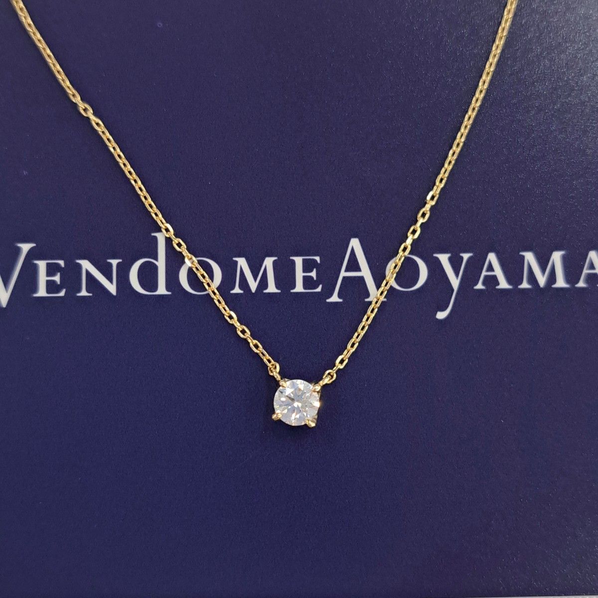 ヴァンドーム VENDOME AOYAMA ダイヤモンド キャトルネックレス 0 19ct
