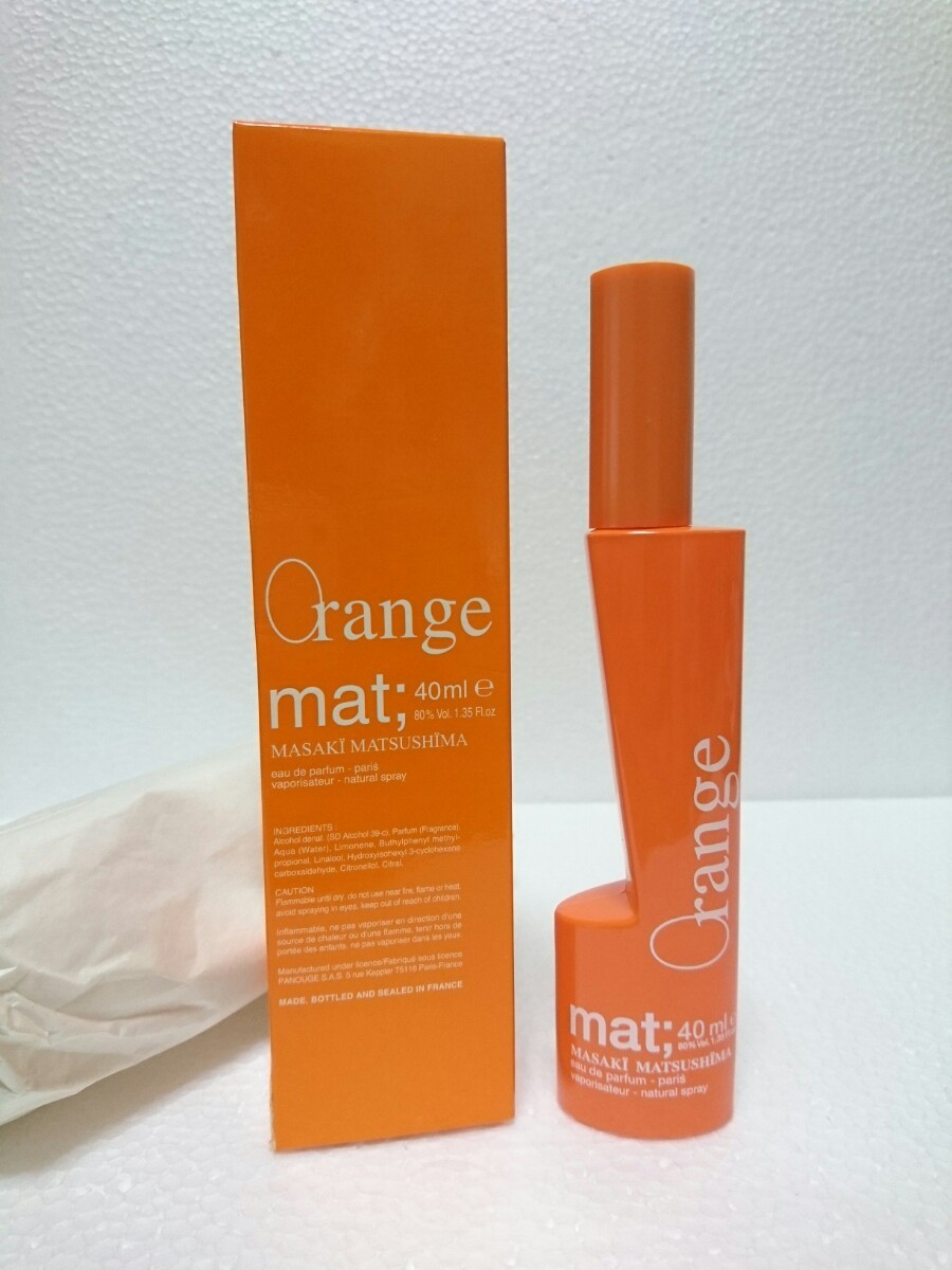 マサキマツシマ マット オランジェ オードパルファム EDP 40ml オレンジ MASAKI MATSUSHIMA mat Orange 送料無料