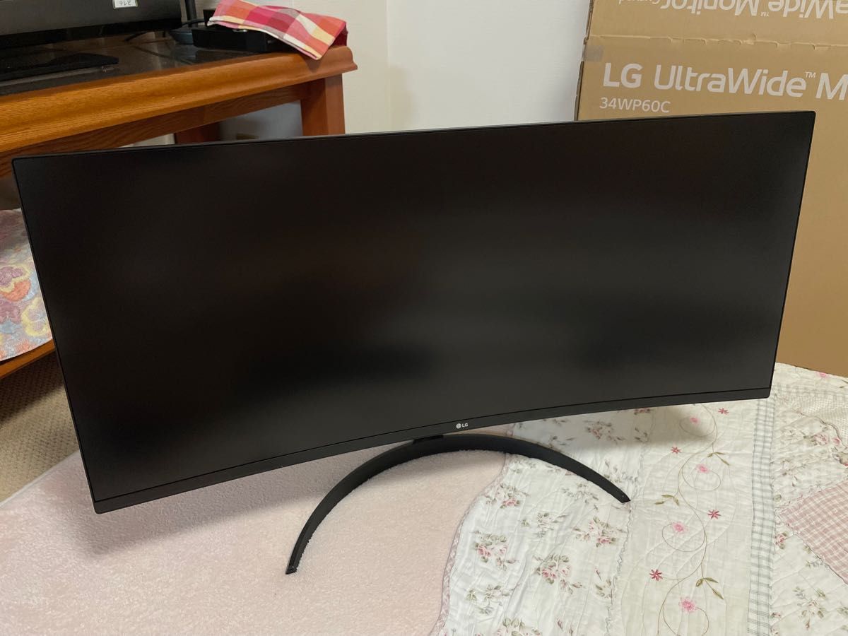 【美品】LG モニター UltraGear 34WP60C-B 34インチ/21:9 曲面 ウルトラワイド(3440×1440)