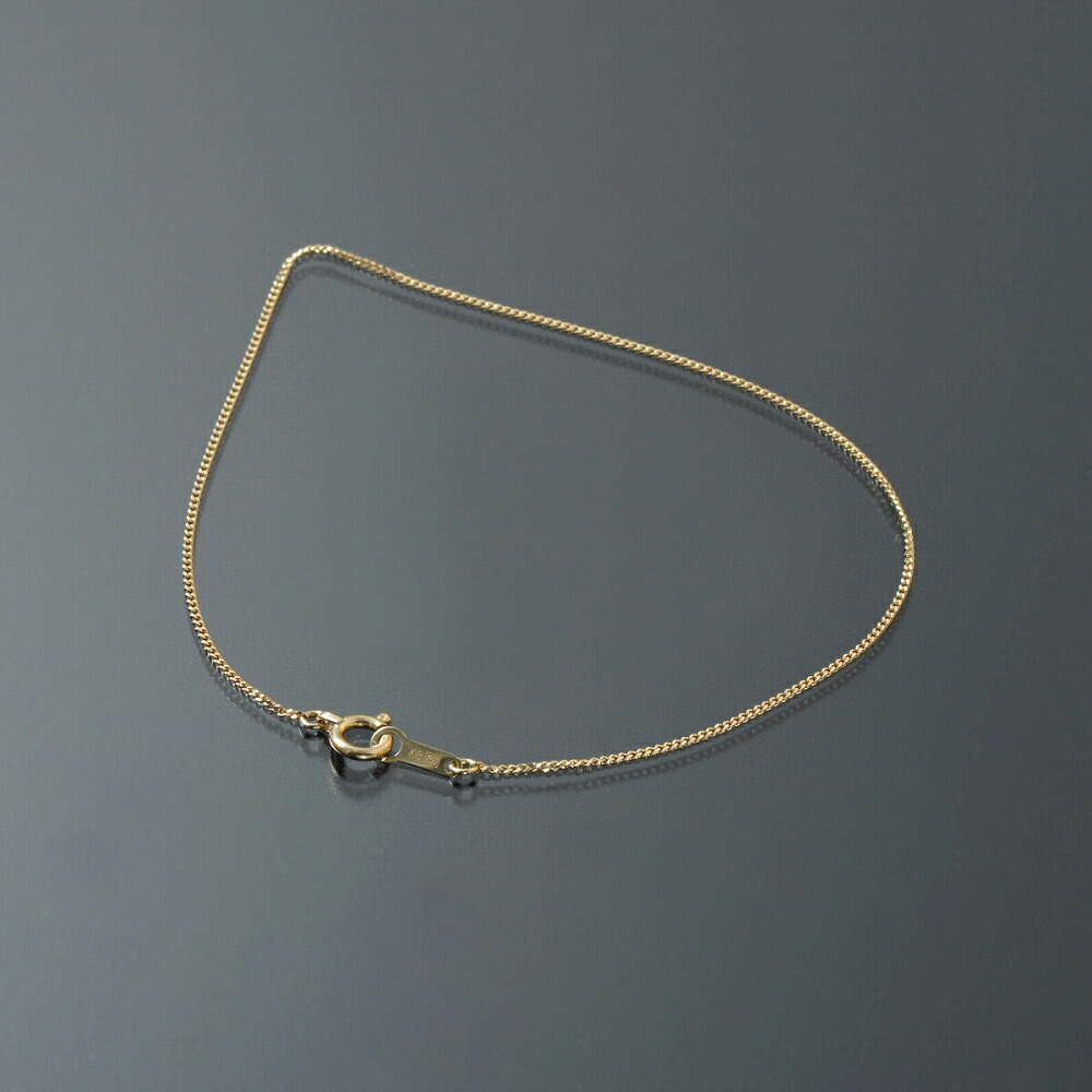 男女兼用 貴金属 18k k18 K18YG 幅0.8mm|鎖 2面カット喜平チェーン