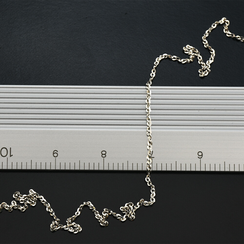 グランドセール k18 K18WG 幅0.9mm｜鎖 ミクスチェーン ホワイト