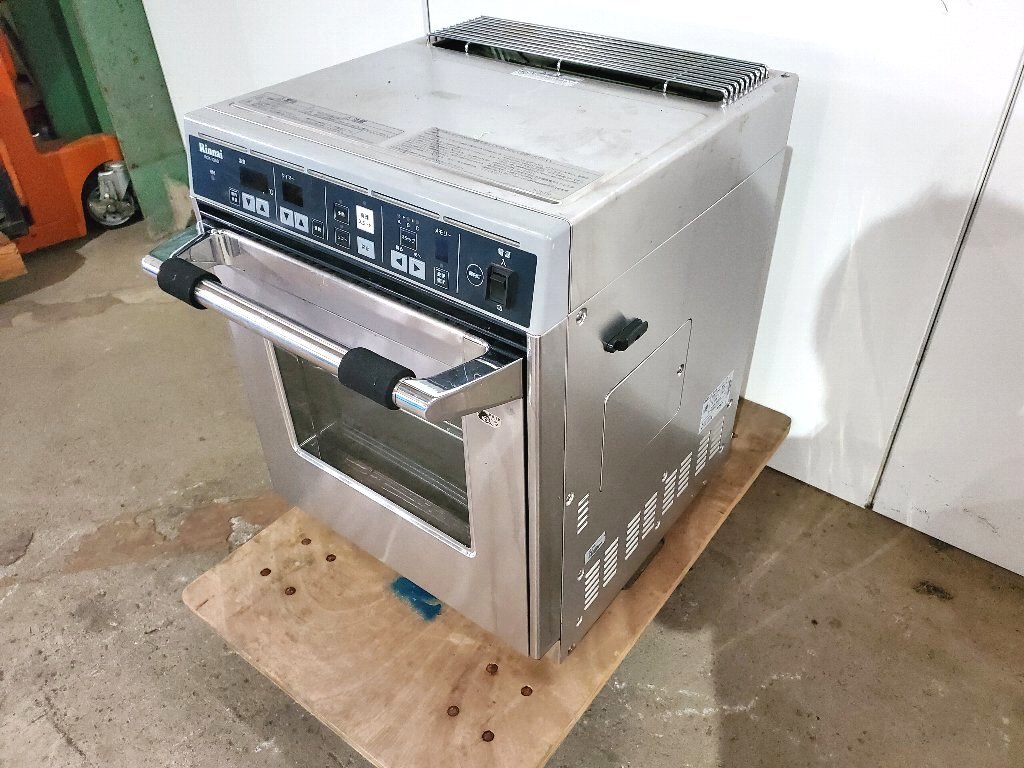 ***h052 Rinnai Rinnai gas high speed oven RCK-10AS 2018 year made city gas navy blue Beck desk business use kitchen operation verification ending!**