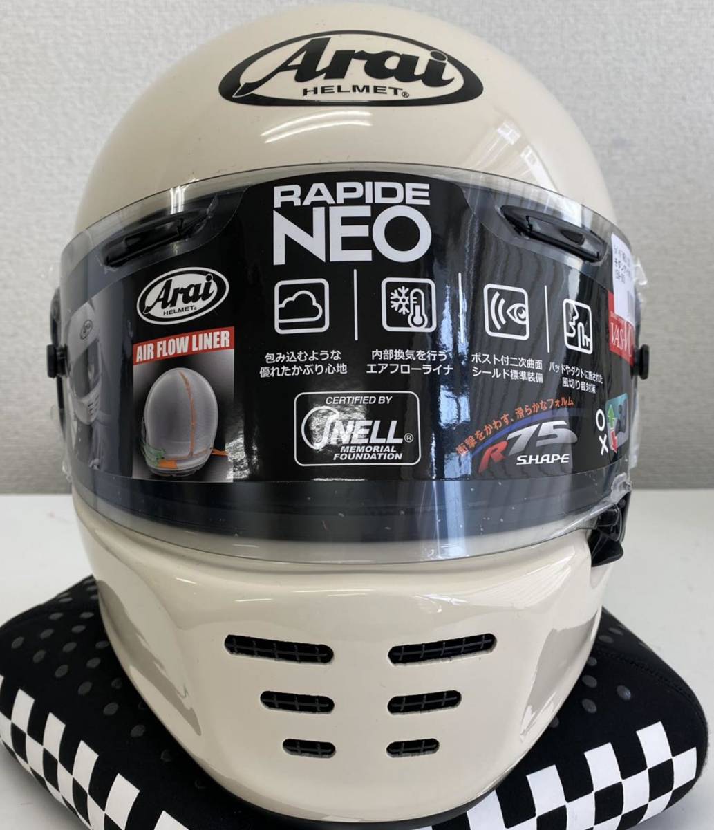 新品未使用ARAI RAPIDE-NEO モダンアイボリーサイズL 国内正規品 新品未使用ARAI RAPIDE-NEO モダンアイボリーサイズL 国内正規品
