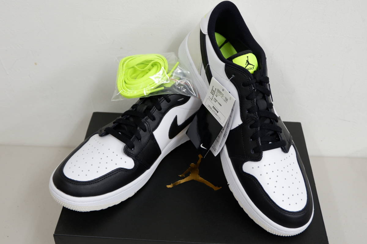 Nike Air Jordan 1 Low Golf Shoes White/Black/Phantom/Volt