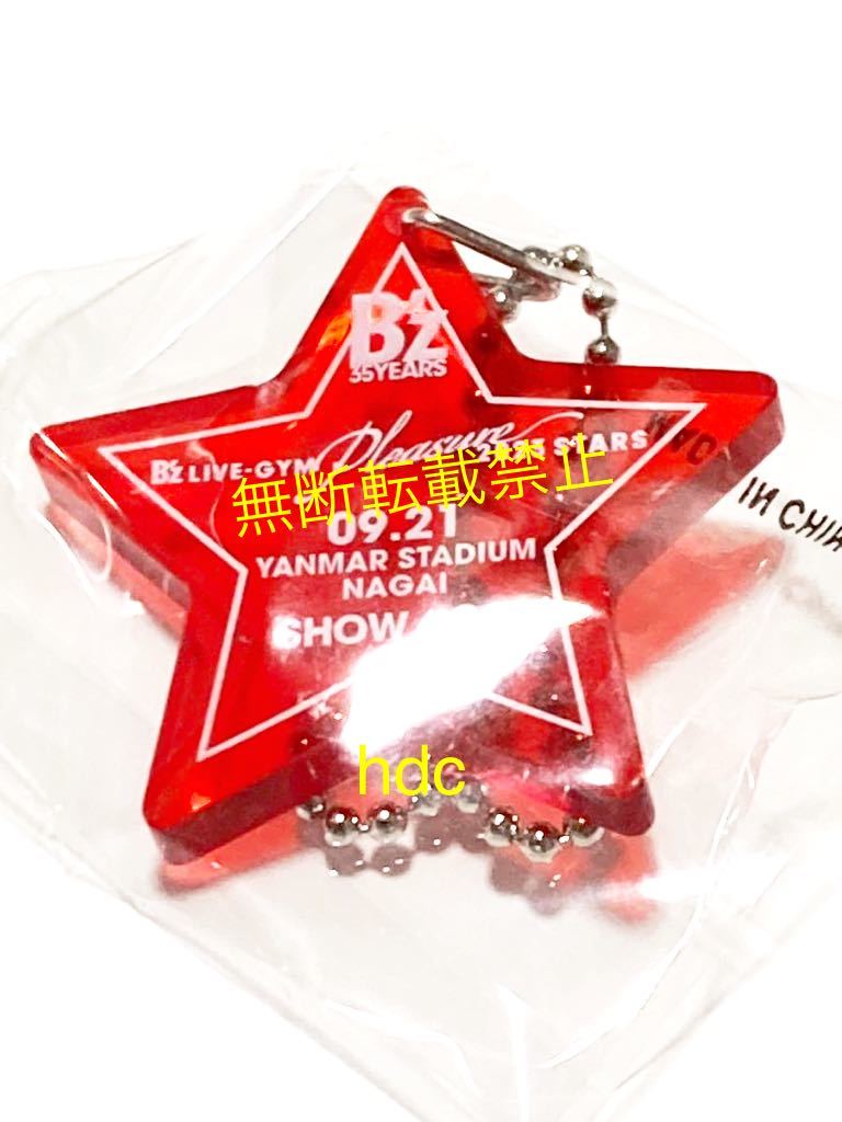 ★即決★ 大阪0921 会場限定チャーム ★B'z　LIVE-GYM Pleasure STARS 2023 ガチャガチャリスバンメモリアルプレートグッズ 赤長居9月21日_画像1