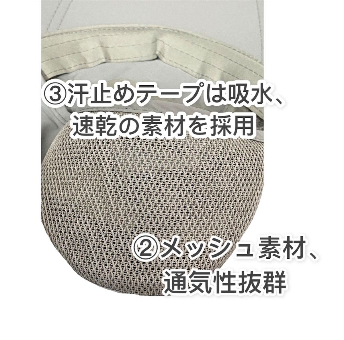 年末セール!!UPF50+ 日焼け止防止 帽子 カーキ 通気性抜群 3way 組み立て可能