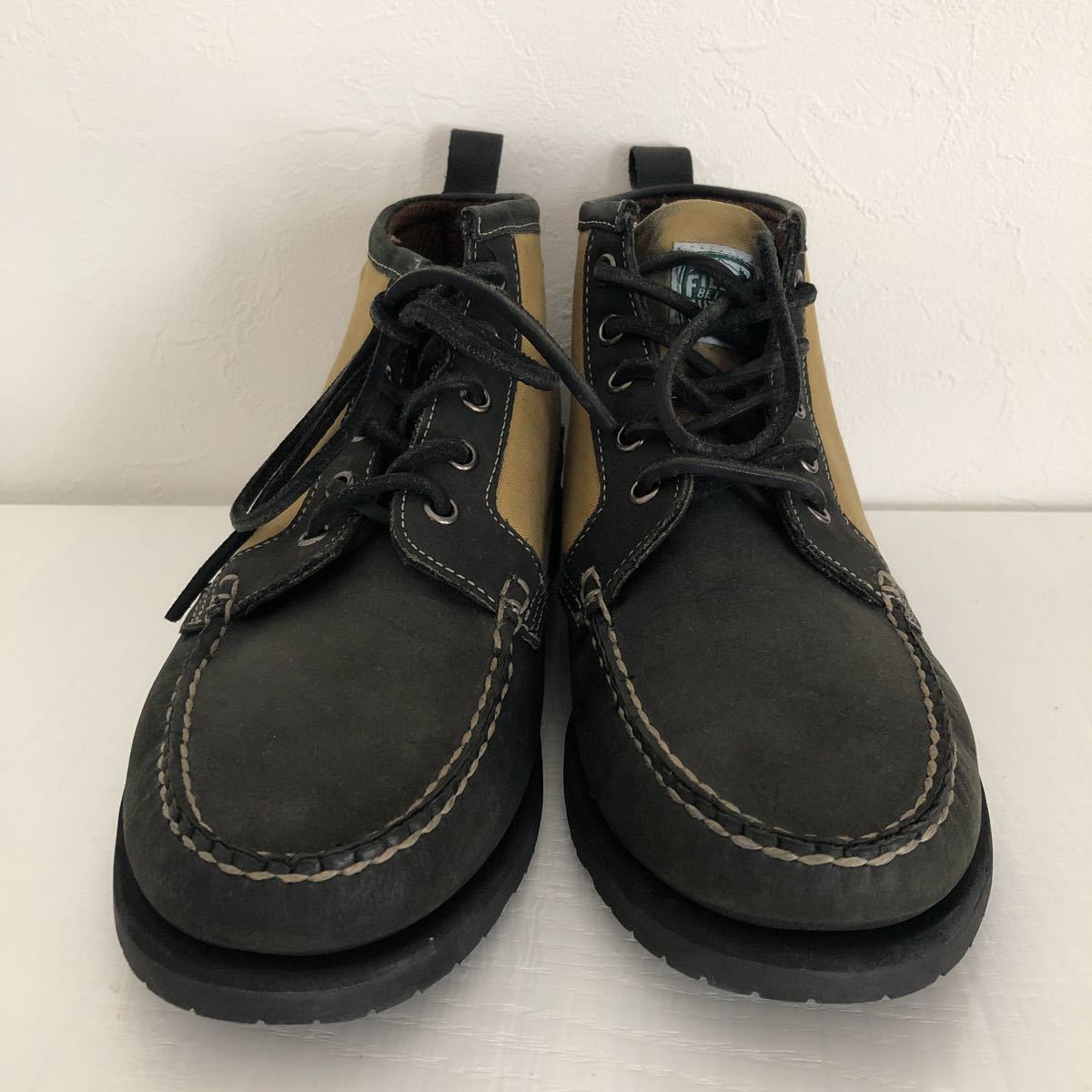 (k) SEBAGO×FILSON KNIGHT US9.5 27.5cm ブーツ シューズ ベージュ ブラック 黒 _画像2