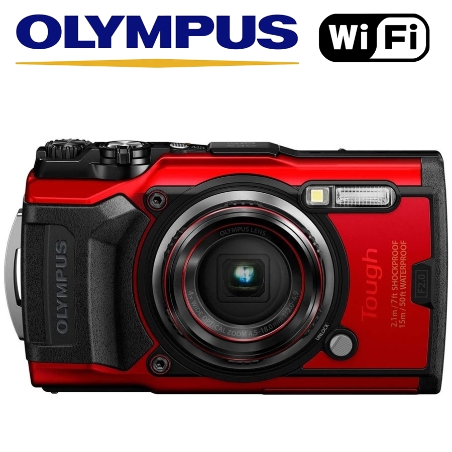  Olympus OLYMPUS Tough TG-6 red Wi-Fi GPS installing waterproof dustproof Impact-proof withstand load enduring low temperature enduring .. compact digital camera navy blue teji used 