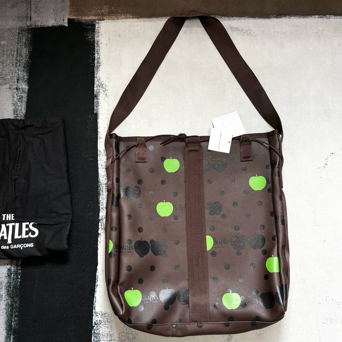 未使用品 レア◆COMME des GARCONS コムデギャルソン ショルダーバッグ BEATLES BAG ビートルズ バッグ メンズ レディース  ブラウン