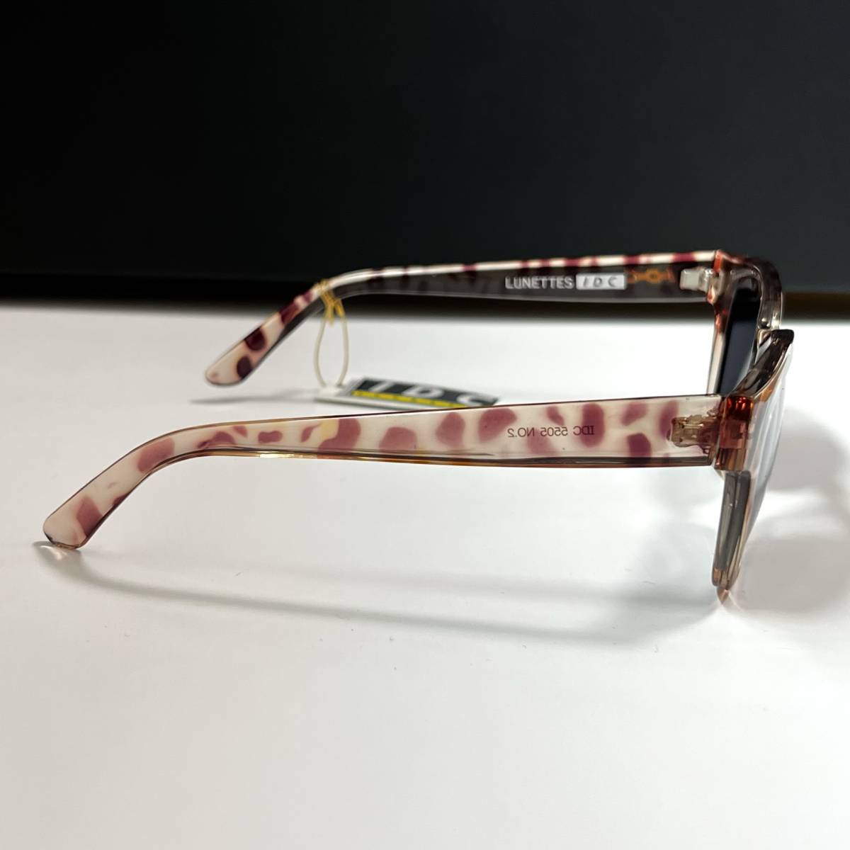 デッドストック◆I.D.C. 5505 NO.2 MADE IN FRANCE 未使用品 90's VINTAGE IDC アイディーシー サングラス eyewear クリア_画像3