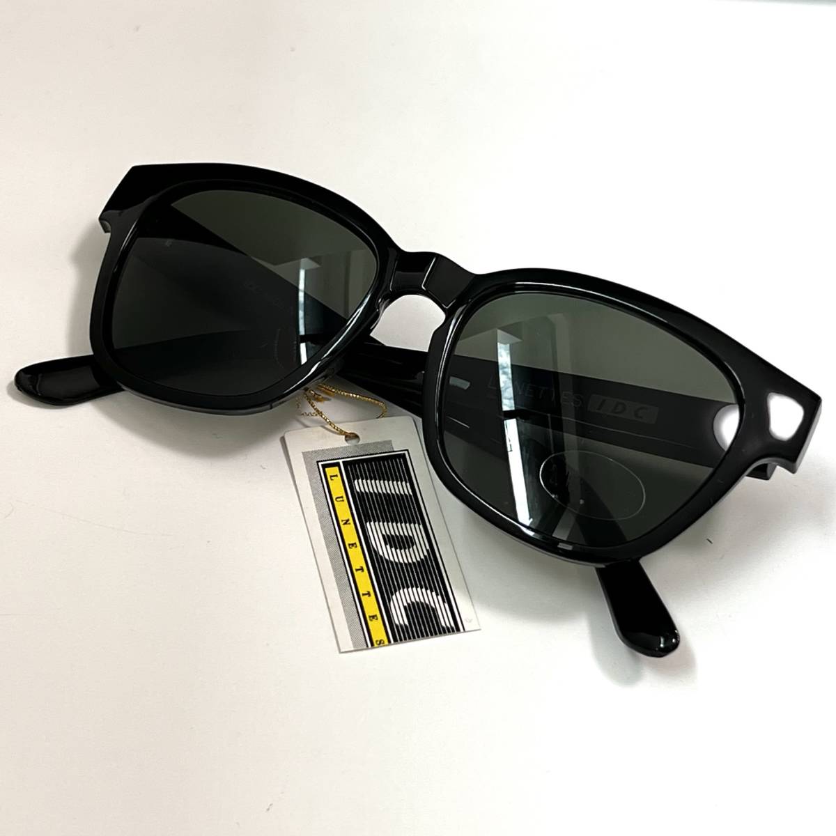 デッドストック◆I.D.C. 5505 NO.3 MADE IN FRANCE 未使用品 90's VINTAGE IDC アイディーシー サングラス eyewear ブラック BLACK 黒