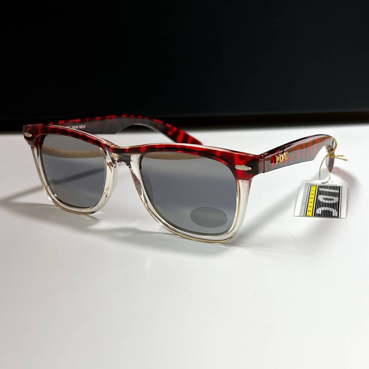 デッドストック◆I.D.C. 5504 NO.6 MADE IN FRANCE 未使用品 90's VINTAGE IDC アイディーシー サングラス eyewear ミラーレンズ レッド