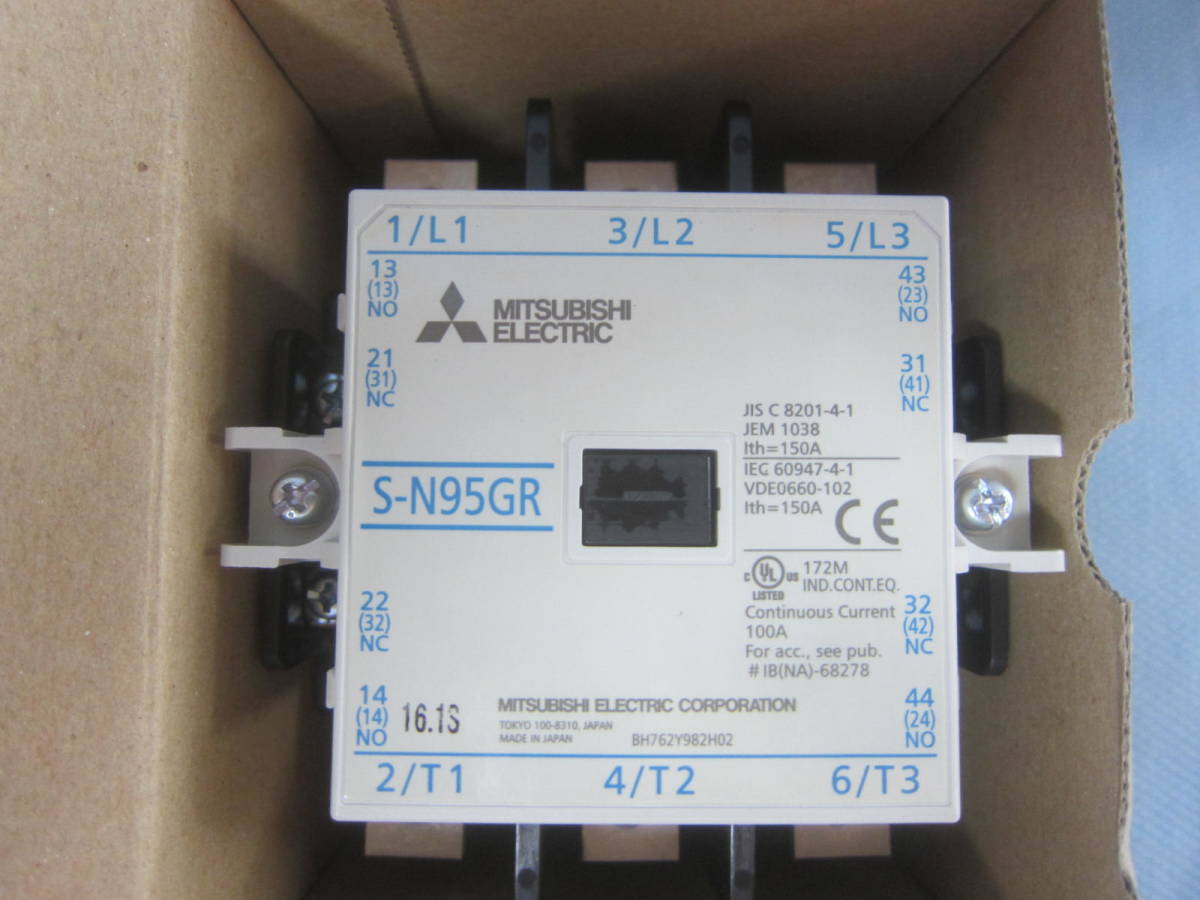 マグネットスイッチ S-N95GR COIL 100-127V 50/60Hz 三菱電機