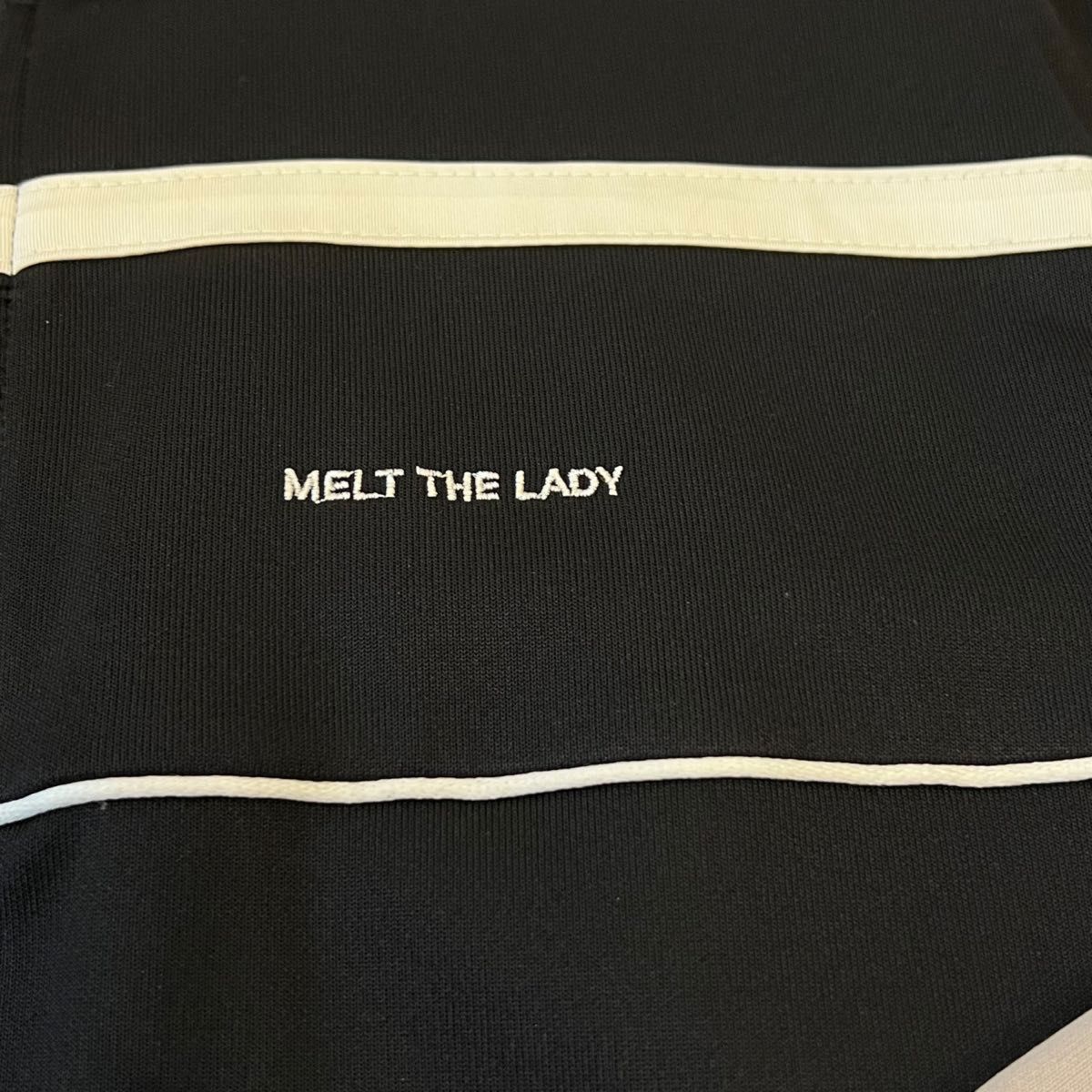 melt the lady メルトザレディ　basic jersey tops ブラック　ジャージ　meltthelady