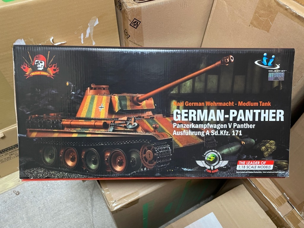 ◎ 河合商会 ミリタリーアートモデル 1/18 German Panther ドイツ パンサー Panzerkampfwagon V Panther Ausf. A Sd.Kfz. 171 現状品