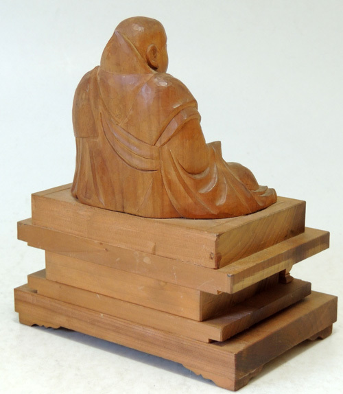 木彫 ● 日蓮聖人坐像 ● 日蓮宗 昭和60年 日暉 花押 / 日蓮聖人座像_画像4