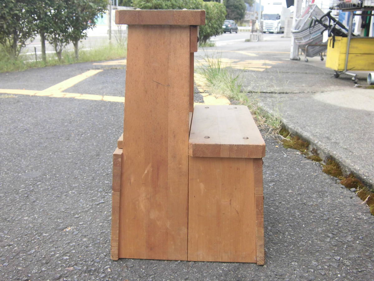 # step‐ladder # purity natural tree 2 step step‐ladder Showa Retro old Japanese-style house Cafe etc. . exactly!