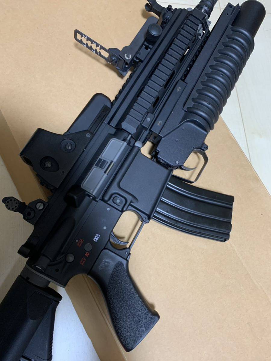 美品 WE 製 フルメタル HK416 外装カスタム ガスブローバック 初速約92-