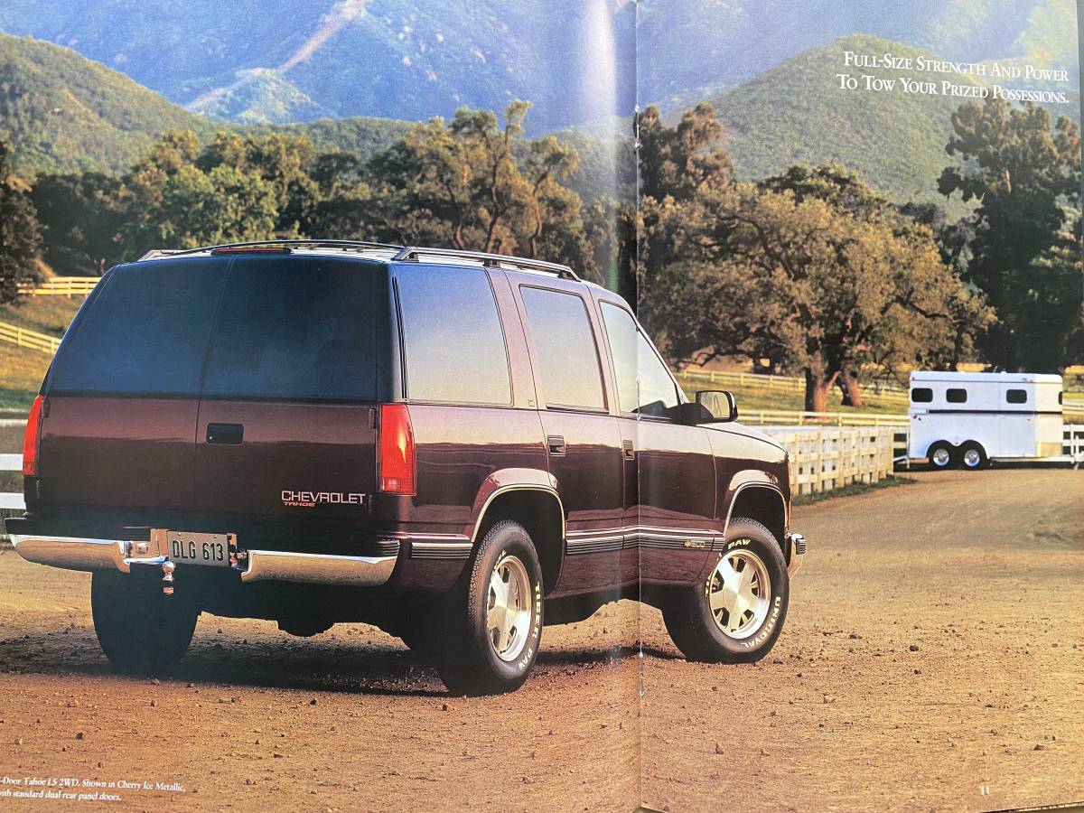 1996 Chevrolet Tahoe Chevrolet Tahoe catalog / Ame car truck 