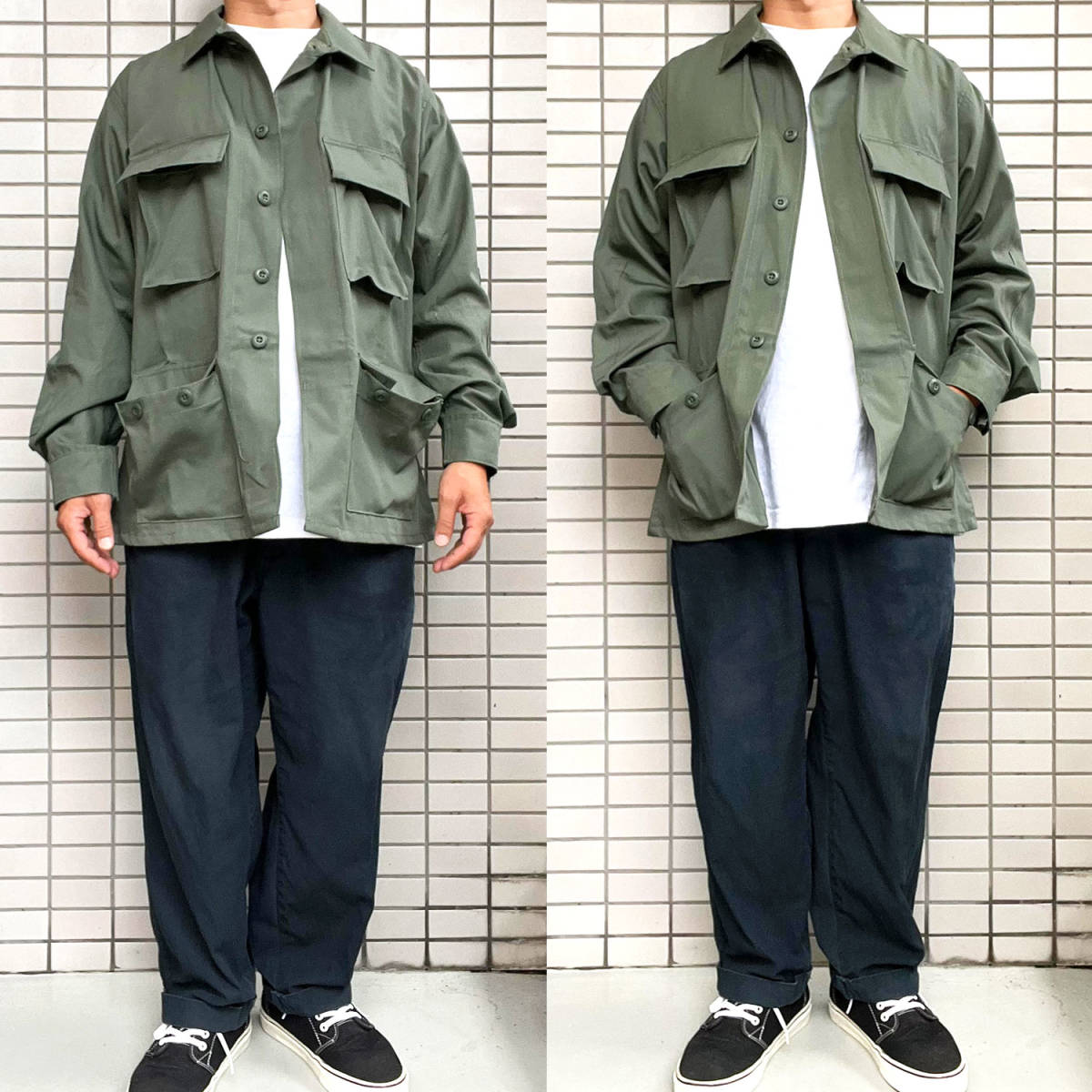 PROPPER プロッパー BDU ジャケット　オリーブ　L-SHORTサイズ　4-POCKET COAT プロパー リップストップ_画像6