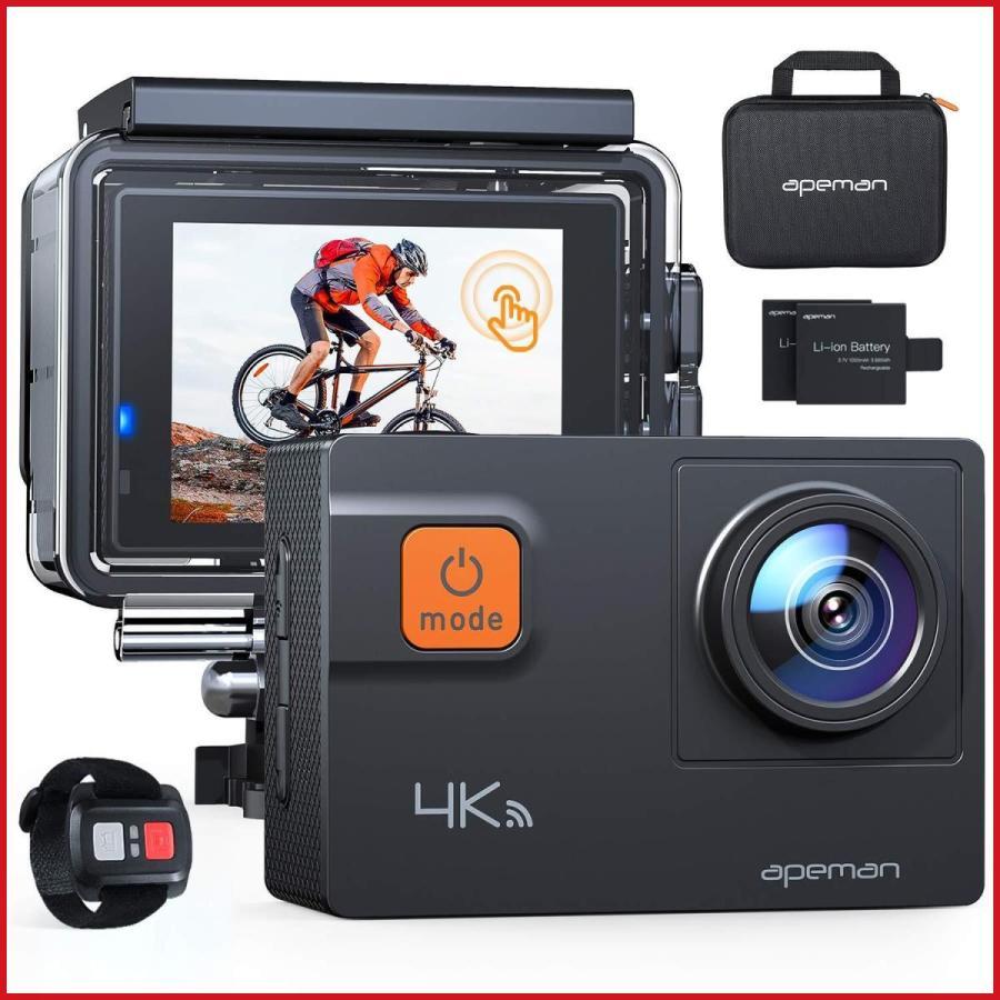 #0[ new goods *A87]APEMAN action camera new model 4K/60FPS 4K image quality 2000 ten thousand height pixel 2 inch touch panel optics 8 times zoom lens WIFI remote control 40M