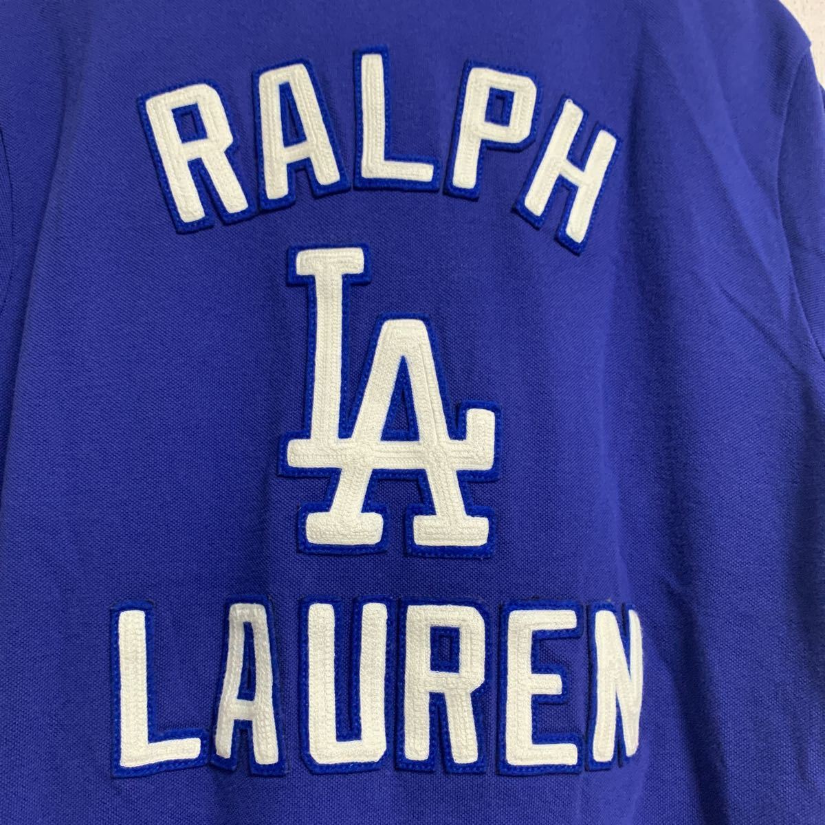 POLO Ralph Lauren ラルフローレン× ロサンゼルスドジャース　LA LOS ANGELS DODGERS MLB 半袖　ポロシャツ　サイズM_画像8