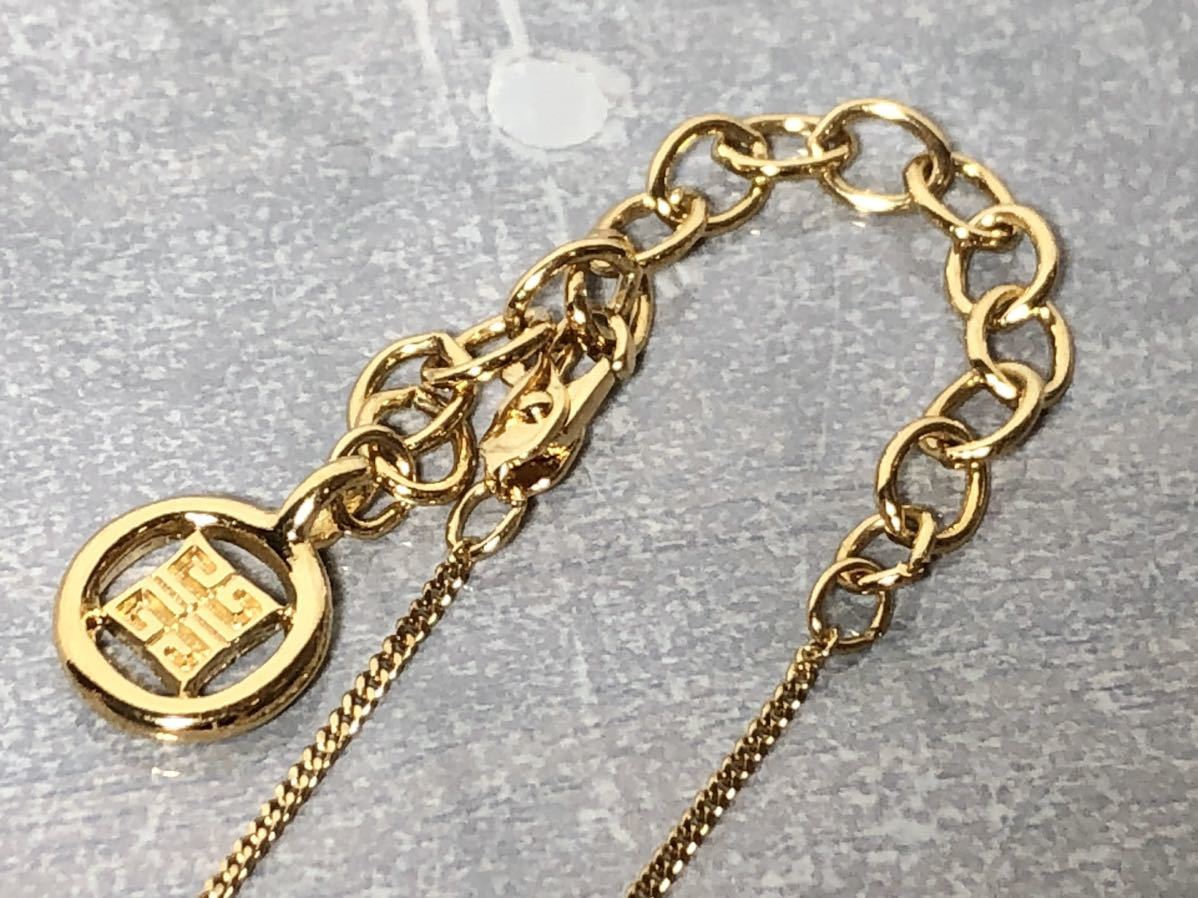 美品 GIVENCHY ジバンシィ ストーン ネックレス ゴールド｜Yahoo