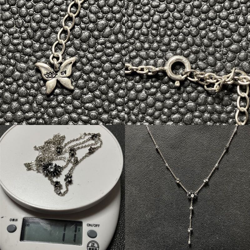 [m] beautiful goods KONRON portable cooking stove n Rosario necklace silver 925 topaz flower blati Marie 