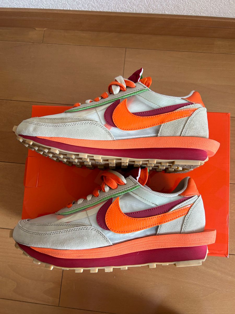 【中古美品】LDワッフル x sacai x CLOT Orange Blaze 27cm