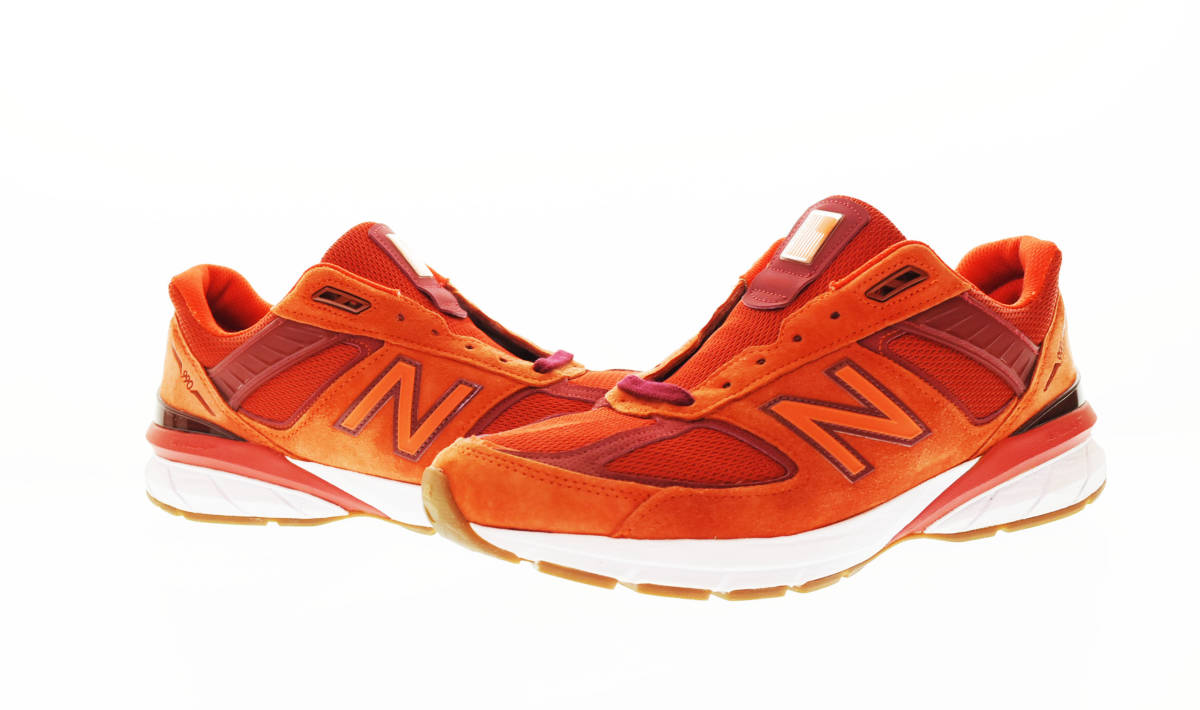  △ NEW BALANCE ニューバランス M990MS5 スニーカー 29cm 赤 レッド 103_画像1