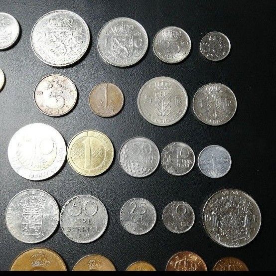 ヨロッパ旧硬貨。