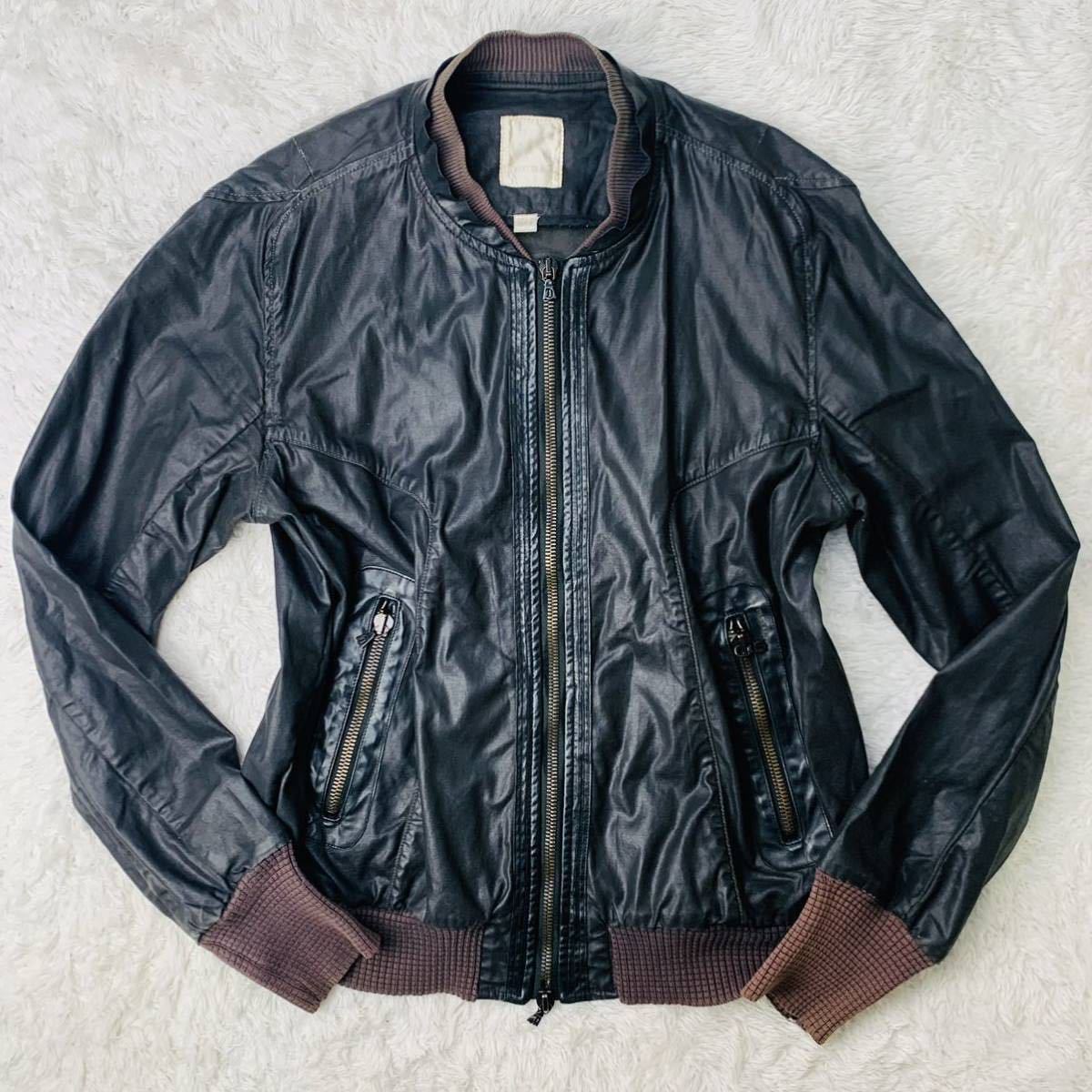 希少 XL 相当!! DIESEL『ただよう色気』ディーゼル レザー ジャケット