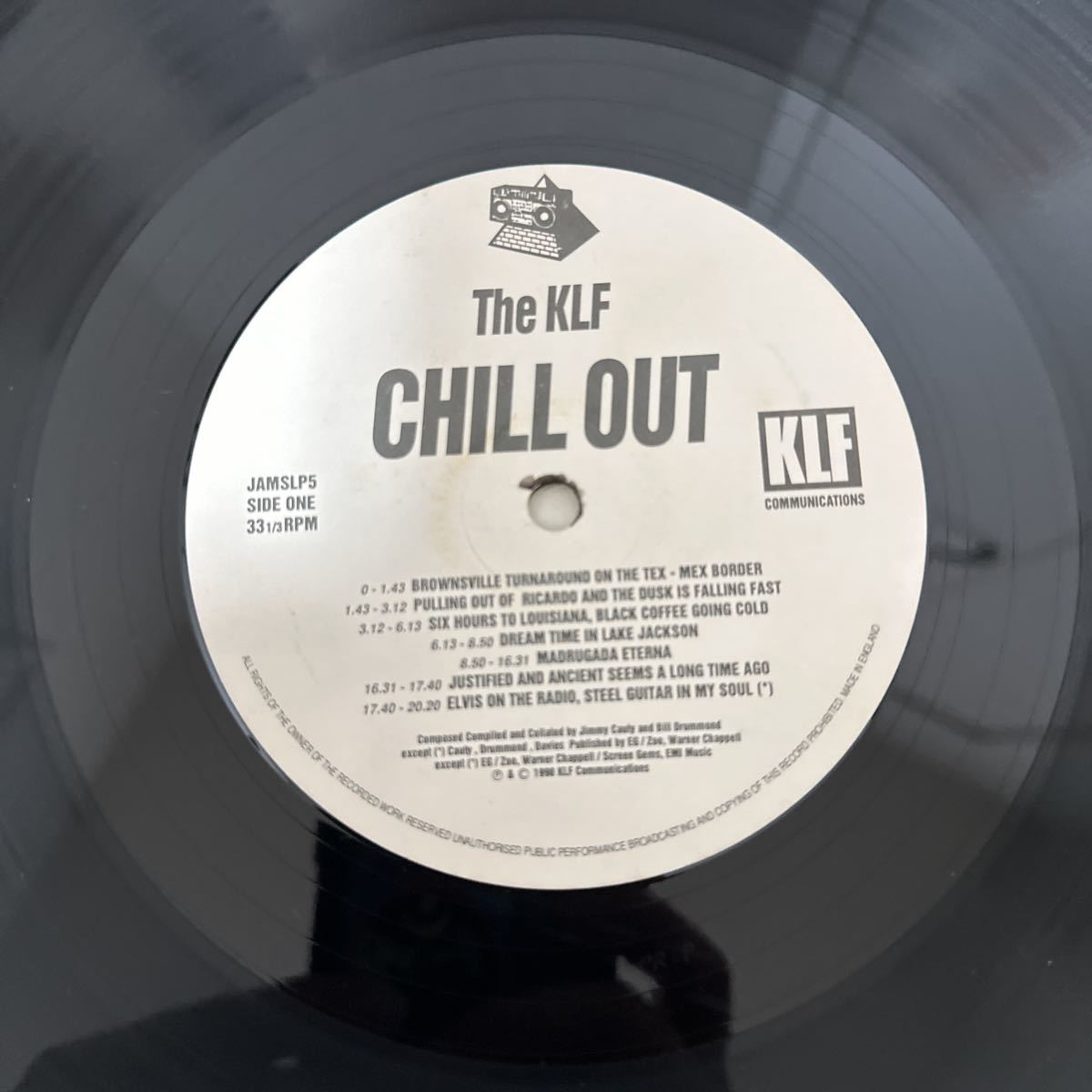 稀少UK盤チラシ付LP!! THE KLF CHILL OUT チルアウト JAMS LP5 レコード AMBIENT アンビエント 名盤 ORIGINAL_画像6