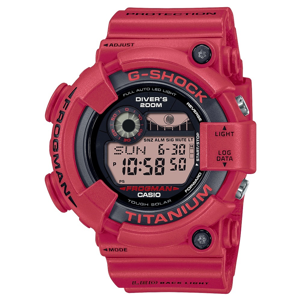 カシオCASIO G-SHOCK Gショック ジーショック MASTER OF G - SEA FROGMAN レッド GW-8230NT-4JR【国内正規品】_画像1