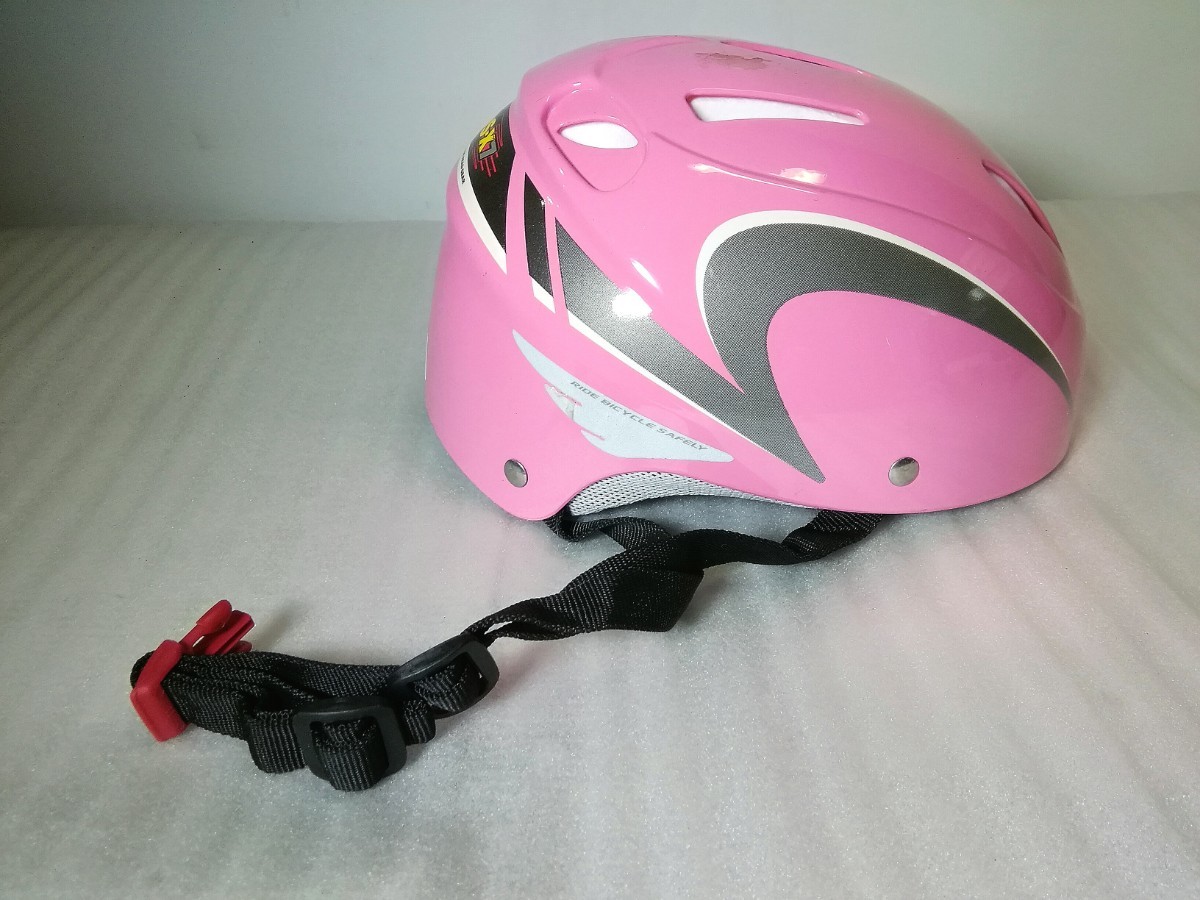 OGK　子供用　自転車用ヘルメット　KIDS-X7　ピンク色　（サイズ53～54センチ未満）中古_画像2