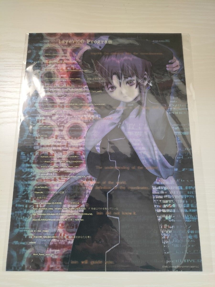 全7種 serial experiements lain 希少 クリアポスター 全7種 serial experiements lain 希少 クリアポスター