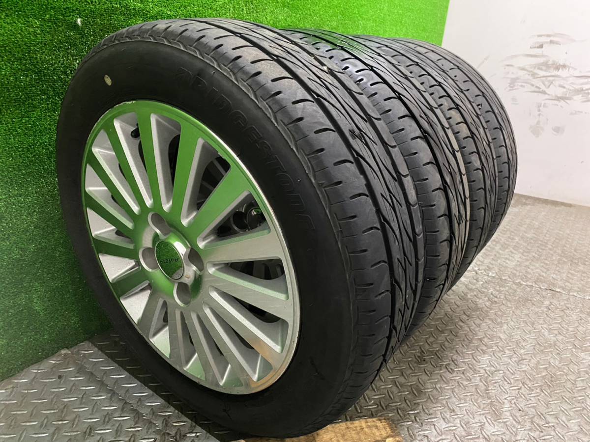 175/60R15 BRIDGESTONE NEXTRY ブリジストン 2019年製 ラジアルタイヤ 夏 4本 アルミセット AUTECH 15×4.5J PCD100 4穴 50_画像2