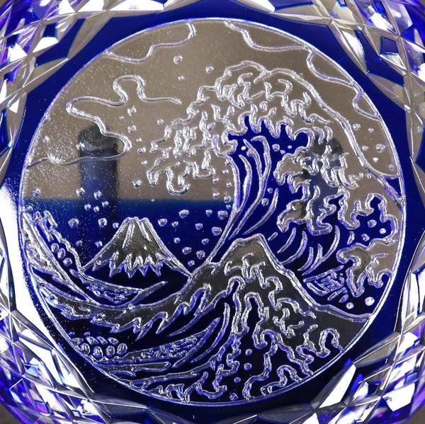 Yahoo!オークション - 【真作】【WISH】木村泰典「江戸切子 飾皿 Yahoo!オークション - 【真作】【WISH】木村泰典「江戸切子 飾皿