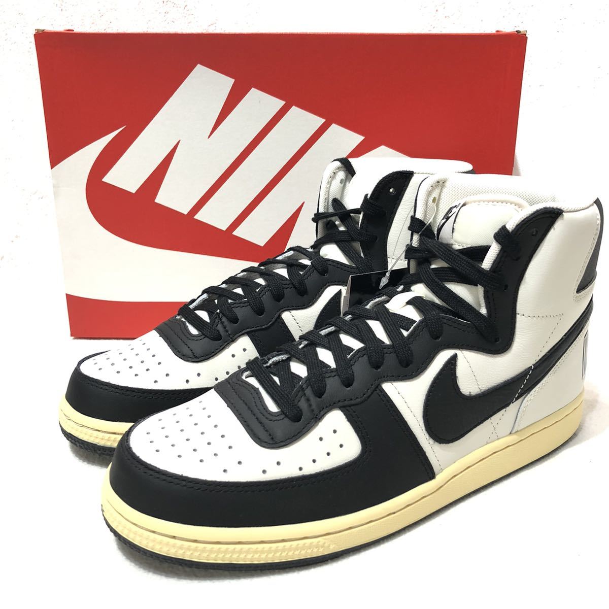 未使用 Nike Terminator High Black and Phantom FD0394-030 US9.5 27.5cm ナイキ ターミネーター ブラック ファントム_画像1