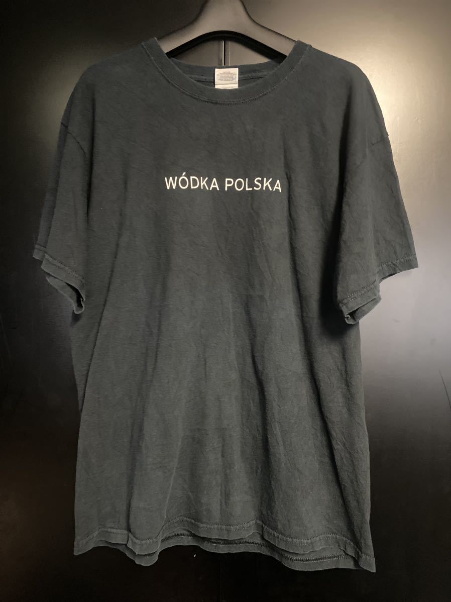 競売 ヴィンテージ Tシャツ VODKA SOBIESKI 激レア 企業Tシャツ 企業Tシャツ サイズL Tシャツ