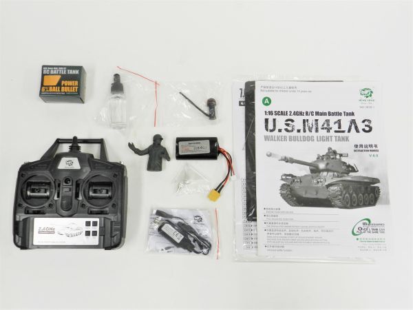 ☆塗装済み完成品戦車ラジコン☆ Heng Long 2.4GHz 1/16 M41A3 ウォーカーブルドッグ ☆3839-1 【赤外線バトル付 対戦可能 Ver.7.0】